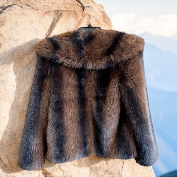 Silence + Noise Yavonne Faux Fur Teddy Jacket LNWOT size XS - Picture 3 of 11